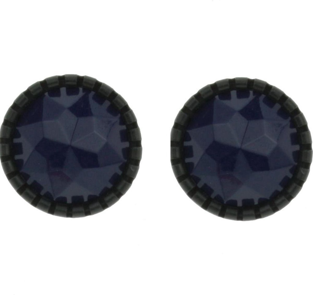 Behave - Oorstekers dames - Donkerblauw accent - Tijdloos bij casual chic