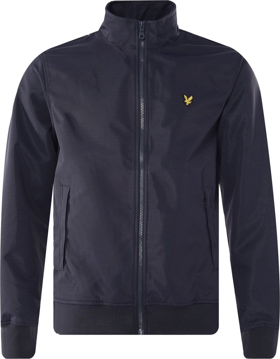 Lyle & Scott Heren Outdoorjas Mesh Backed Funnel Neck Jacket Blauw