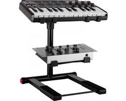 Ibiza Sound SLAP200 dubbele laptopstandaard 350-560 cm verstelbaar en 360 graden draaibaar