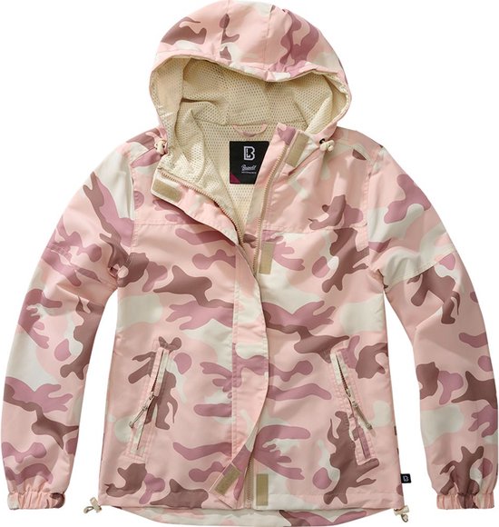 Brandit Summer Windbreaker, regenjas, anorak, trainingsjack, maat S tot 5XL, RIPSTOP aan de voorkant olijf, 3XL