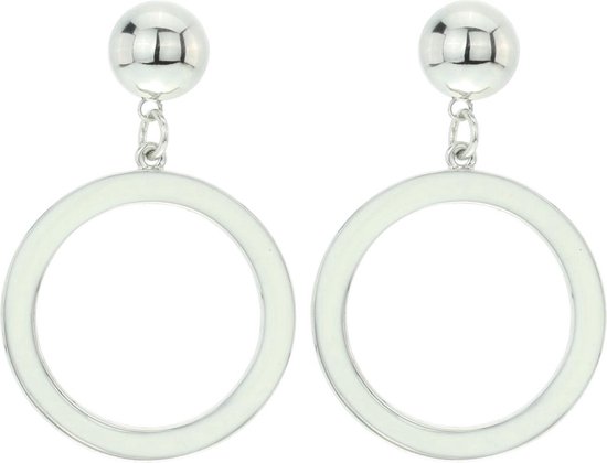 Behave Colored circle earrings