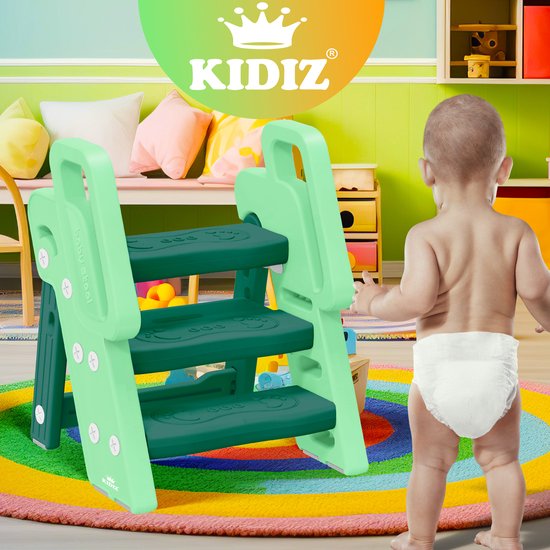 Kesser KIDIZ Opstapje Voor Kinderen - Opvouwbare Lee Vanaf 18 Maanden Tot 6 Jaar   Veilig En Stabiele Wc Opstap   Toiletkrukje   Verstelbaar In Hoogte En Antislip   Krukje   Roze 854895177