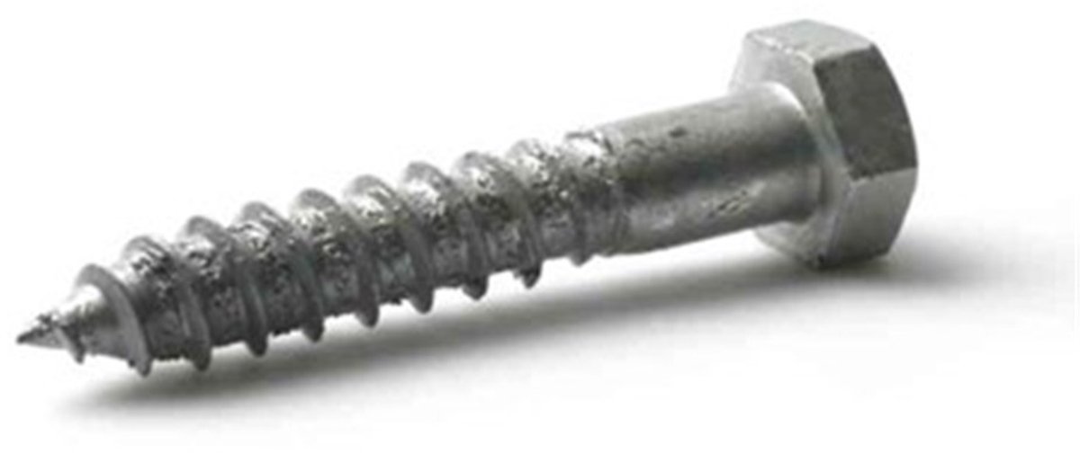 Houtdraadbout Din571 4.6 8X80Mm Thermisch verzinkt - 100 stuks