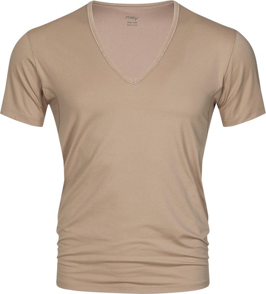 Mey Eronderhemd V-Hals Dry Cotton Heren 46038 - Heren - L - beige