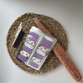 NailWrapz - Purple Summer - Nail wraps - autocollants pour ongles - aucune lampe UV requise - Manucure maison
