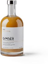 GIMBER Concentré de gingembre bio | 700 ml | Boisson sans alcool 100% biologique à base de gingembre, citron et épices.
