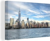 Canvas Schilderij Skyline New York - 180x120 cm - Wanddecoratie XXL