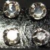 Gutermann Buisje opnaaiparels [ strass ] 7 mm. 10 stuks crystal. 1005 LET OP: 3 BUISJES