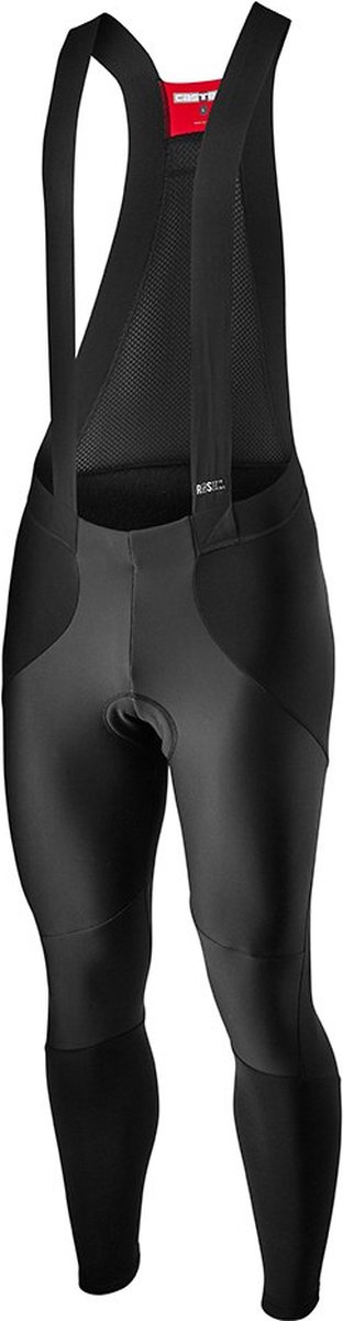 Castelli Sorpasso Ros Wind Bibtight - Black | bol