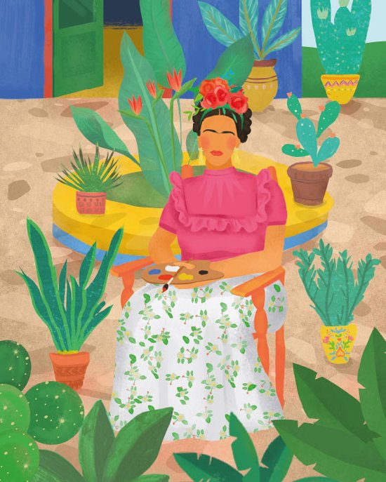 Frida Kahlo's Tuin Kunstdruk 40x50cm | Poster