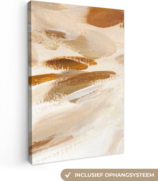 Peinture - Peinture - Beige - 90x140 cm - Décoration murale