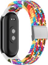 By Qubix compatible Xiaomi Smart band 8 strap - Bracelet en nylon tressé - Multicolore - Xiaomi mi band 8 strap