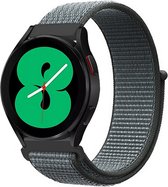 By Qubix Sport Loop nylon bandje - Donkergrijs - blauw gemêleerd - Xiaomi Mi Watch - Xiaomi Watch S1 - S1 Pro - S1 Active - Watch S2