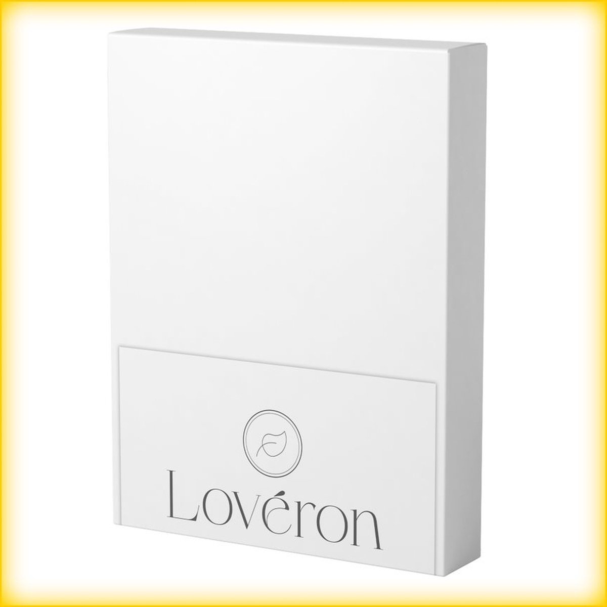 Lovéron - Katoen - Hoeslaken - Lits-jumeaux - 160x200 cm - Wit