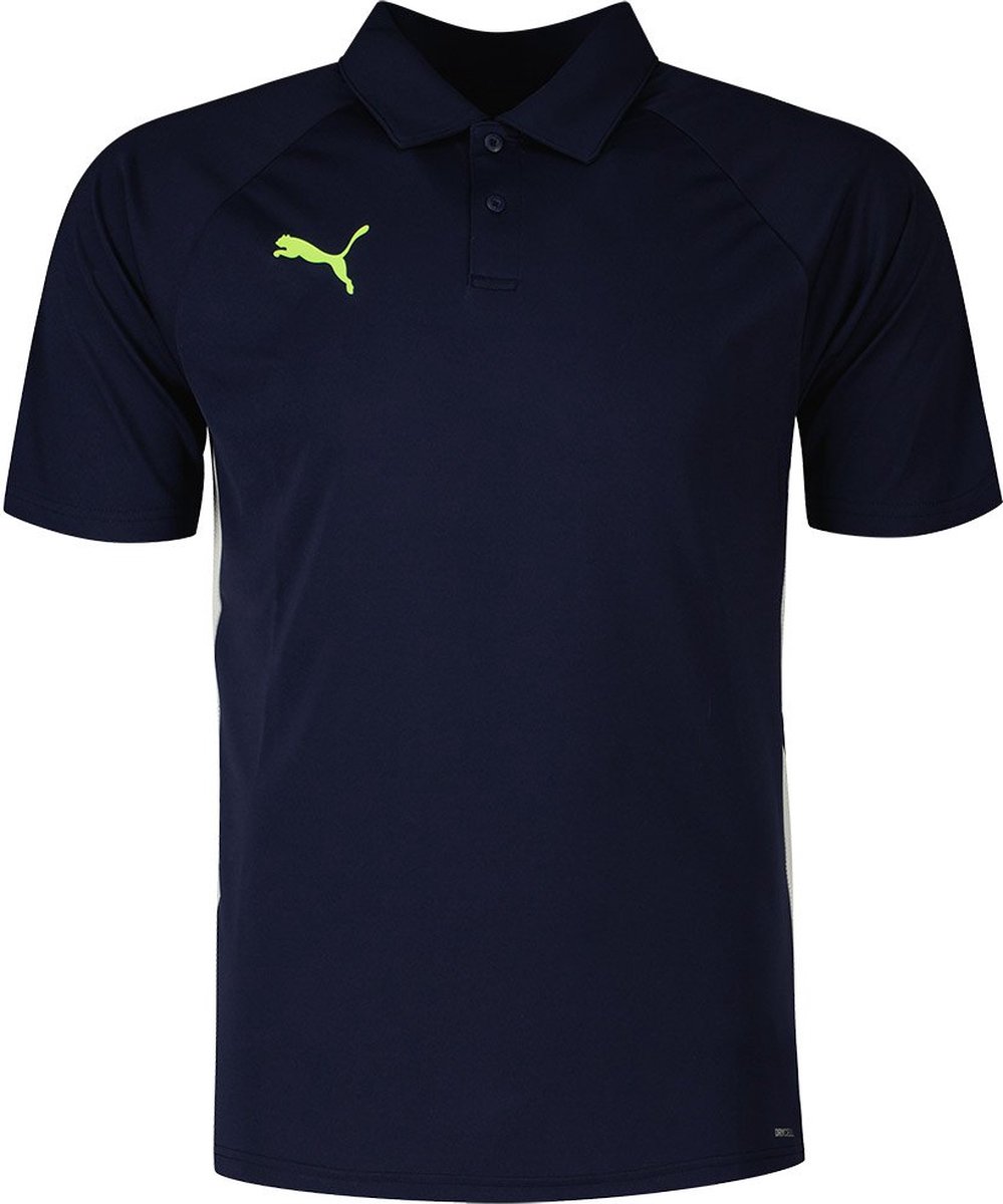 Puma Teamliga Korte Mouw Poloshirt M Man Marineblauw