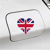 Bumpersticker - 12x11 - Hart Vlag UK