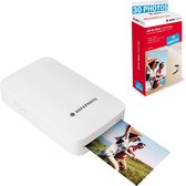AGFA PHOTO - Pack Imprimante Realipix Mini P + Cartouches et Papiers AMC pour 30 Photos - Imprimante Photo Format 5,3 x 8,6 cm Via Bluetooth - Sublimation Thermique 4Pass - Blanc