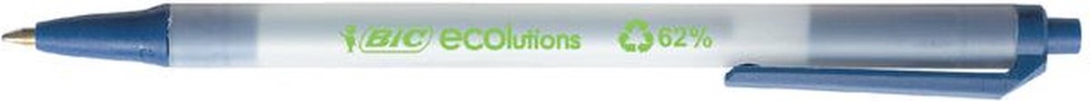 Balpen bic ecolutions m blauw | 50 stuks