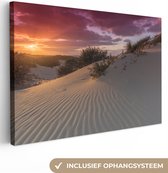 Sunset at the Dutch beach toile 2cm 30x20 cm - petit - Tirage photo sur toile (Décoration murale salon / chambre)