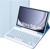 Case2go - Étui clavier Bluetooth pour Samsung Galaxy Tab A9 Plus (2023) - Avec porte-stylet - Étui clavier QWERTY - Blauw