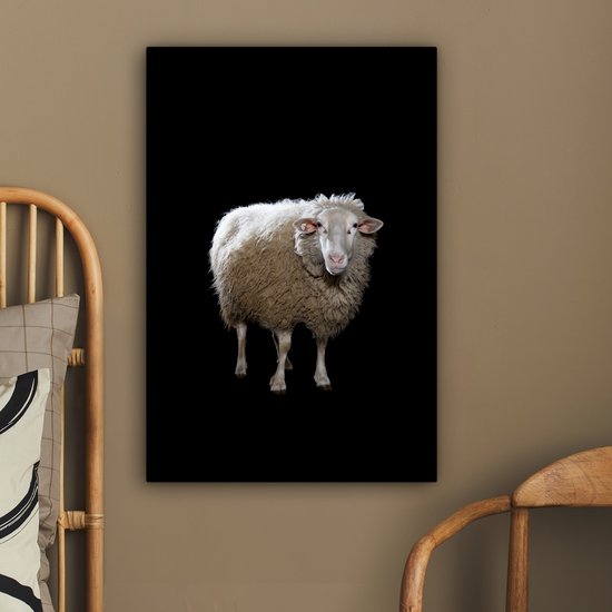 Mouton de Sardine sur toile de fond noir 2cm 60x90 cm - Tirage photo sur Toile (Décoration murale salon / chambre) / Peintures sur toile Animaux sauvages