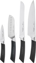 Scanpan - Set de Couteaux - SAX - 4 pièces - 1x Couteau de chef 1x Couteau à pain 1x Couteau Santoku 1x Couteau d'office