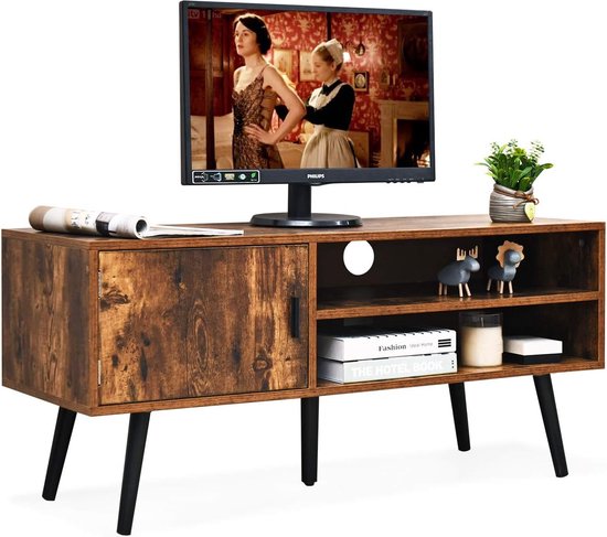 Petit meuble TV vintage bois 120 cm de longueur pour salon