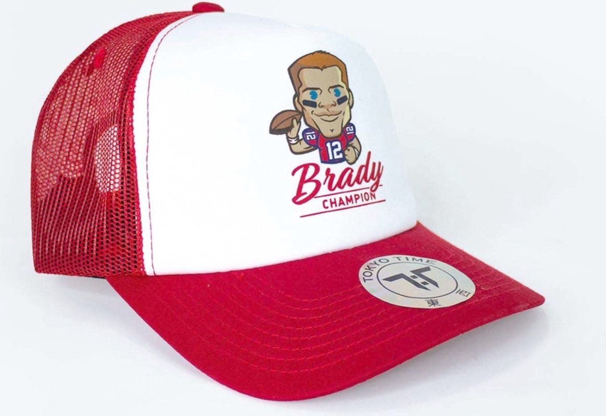 Tokyo Time - Tom Brady NFLPA Emoji Trucker pet - Wit/Rood