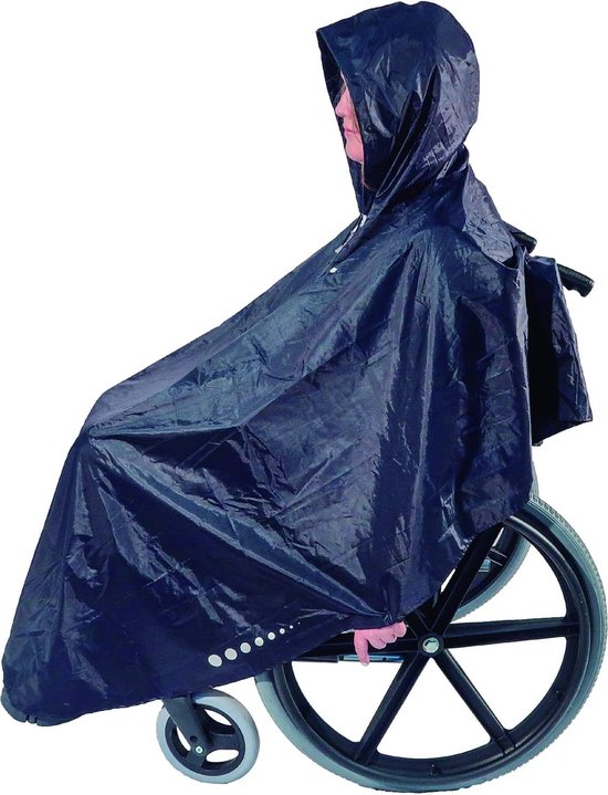 Waterdichte ponc Universele regenjas - Regenjas voor rolstoel Eenvoudig in gebruik. Italiaanse designponcho