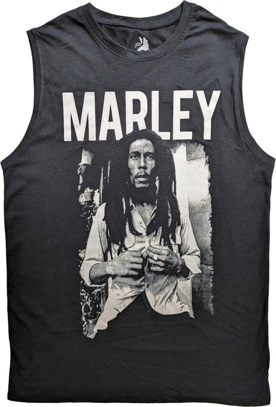 Bob Marley - Marley B&W Tanktop - S - Zwart