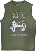 AC/DC - About To Rock Tanktop - S - Groen