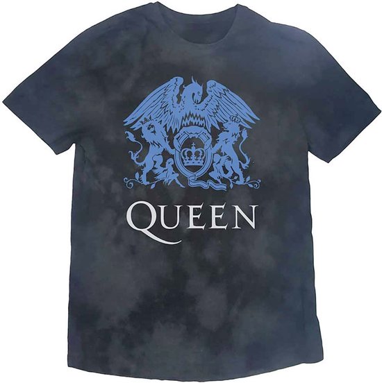 Queen - Blue Crest Kinder T-shirt - Kids tm 10 jaar - Zwart