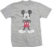 Disney Mickey Mouse - Pose Heren T-shirt - 2XL - Grijs