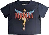 Nirvana - Angelic Crop top - 2XL - Blauw