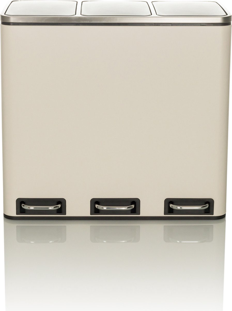 Clean 9 | 3 x 18L - Prullenbak Beige
