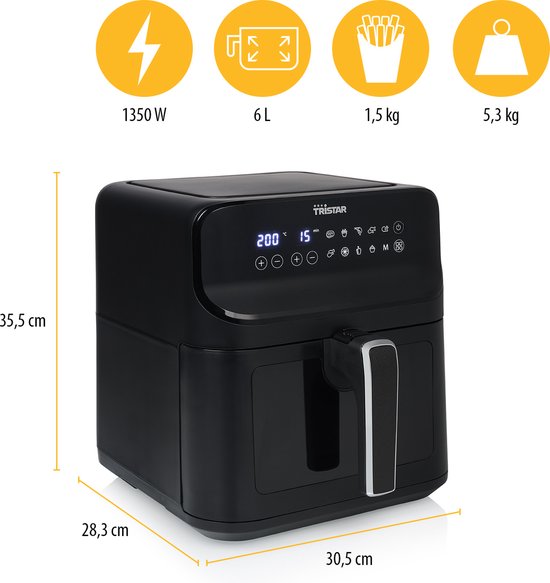 Tristar Friteuse FR6935 3L 2000W Argenté | Techinn
