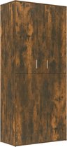 vidaXL-Schoenenkast-80x39x178-cm-bewerkt-hout-gerookt-eikenkleurig
