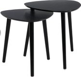 Tables d'appoint In & Out Deco - bois - noir - lot de 2