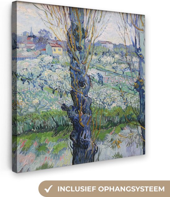 Canvas Schilderij Zicht op Arles - Vincent van Gogh - 50x50 cm - Wanddecoratie