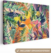 Peintures Fleurs - Jungle - Tropical - 120x80 cm - Décoration murale