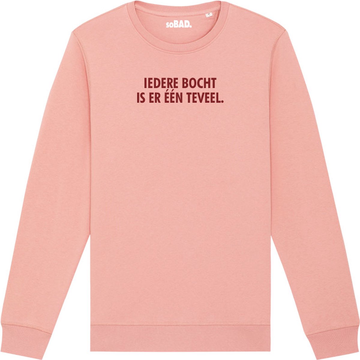Wintersport sweater canyon pink XL - Iedere bocht is er één teveel - soBAD. | Foute apres ski outfit | kleding | verkleedkleren | wintersporttruien | wintersport dames en heren