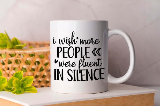Mug J'aimerais que plus de gens parlent couramment le silence - sarcasme - sarcastique - sarcasmalert - ouais, vraiment pas - sarcasticaf - Cadeau - Cadeau - sarcasme - sarcastique - sarcasmealert - bien sûr - bien sûr - bien sûr