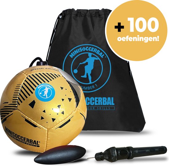 Minisoccerbal Voetbal - Ballon sur ficelle - Senseball - Or