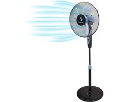 Beper P206VEN130 - Staande Statiefventilator met Timer - Statiefventilator - Ventilator op Statief - Staande Ventilator - Verplaatsbare Ventilator - Mobiele Ventilator - Zwart