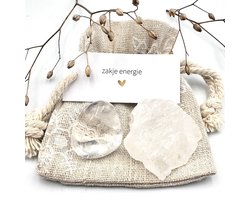 Sneeuwzakje Energie - Bergkristal combi -edelstenen-geluksbrenger-vermoeidheid-cadeau voor hem/haar-geschenk-vriendschap