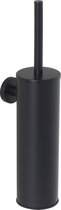 Ced'or toiletborstel met wandhouder RVS-304 Mat Zwart
