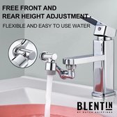 BLENTIN® - Fixation robinet rotatif 1080 degrés, Bras robot, Fixation robinet, Nettoyage, Vaisselle, La vaisselle, Rallonge robinet, Anti- Splash, Robinet Cuisine , Salle de bain