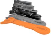 Toorx Fitness Weerstandsband - Resistance Band - Fitness Elastiek - Oranje - Extra licht - 6,5 mm dik - 2 tot 23 kg