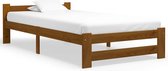 vidaXL - Bedframe - massief - grenenhout - honingbruin - 90x200 - cm