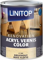 Linitop Acryl Vernis Color 250 ml Kleur 185 Drijfhout